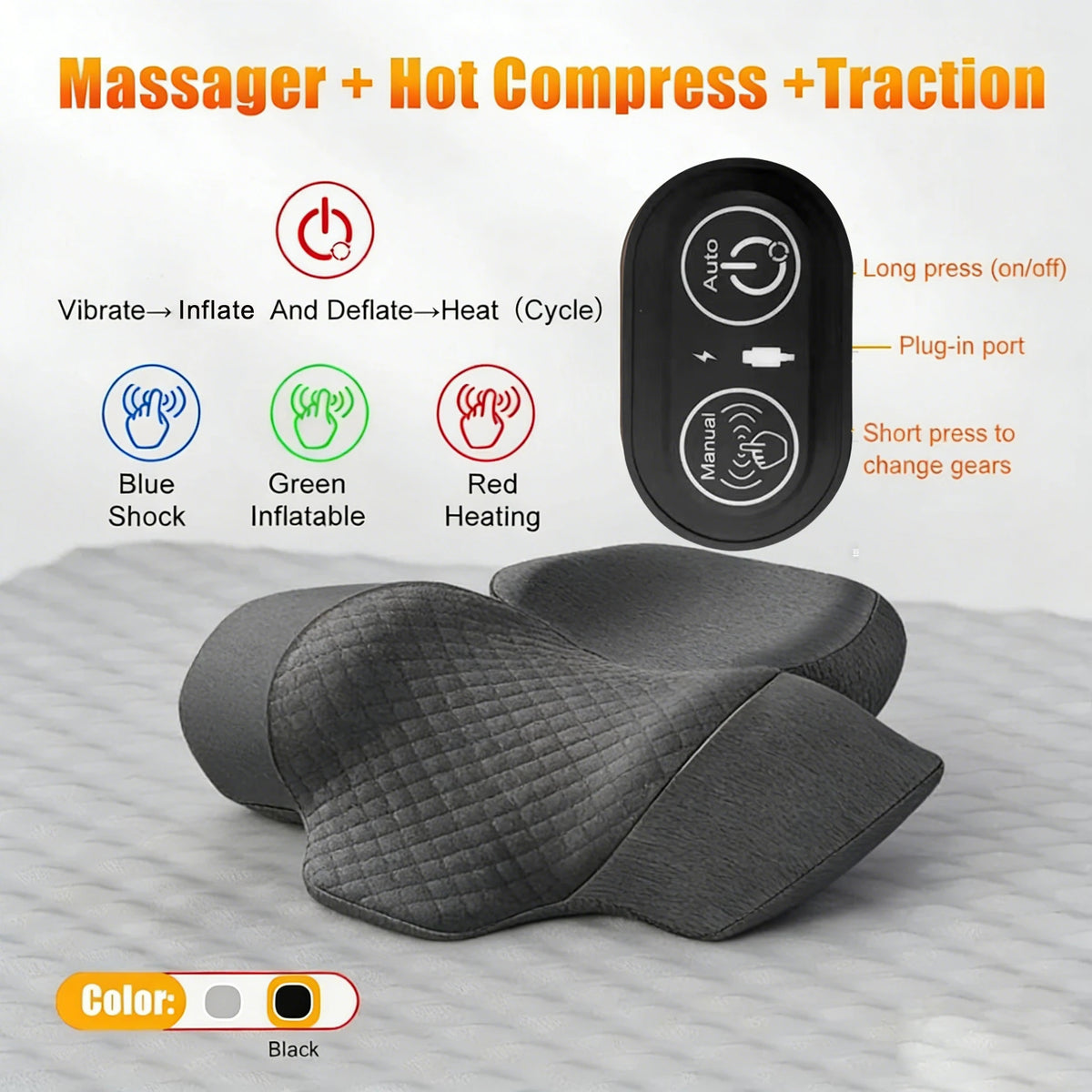 Electrical Cervical Neck Massage Pillow
