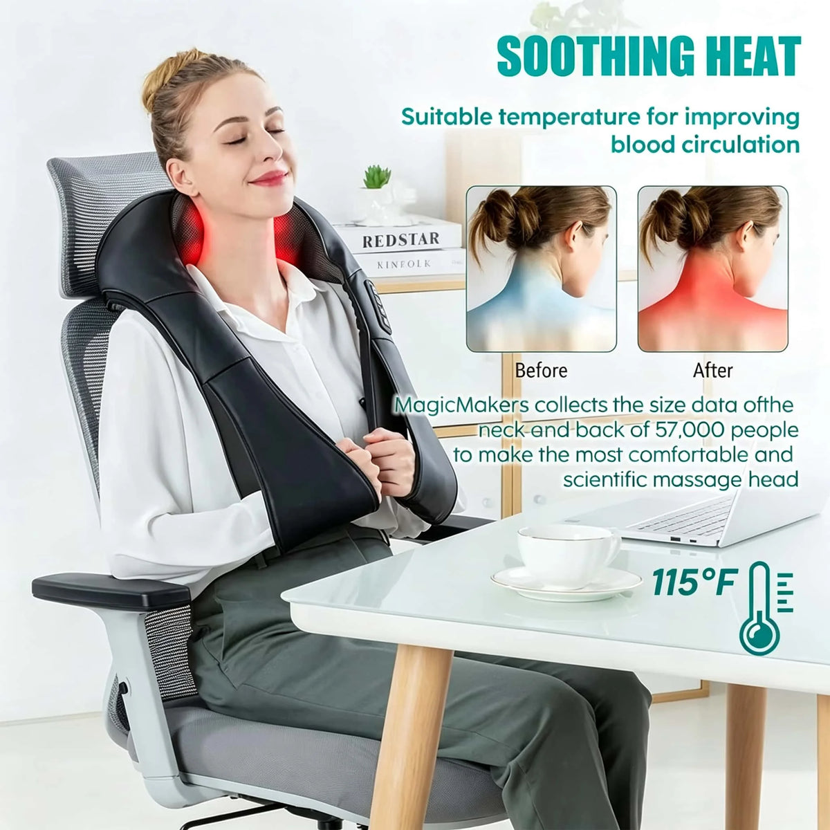 Shiatsu Neck and Back Massager with Heat